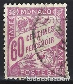 Selos: MÓNACO 1934 - SELLO DE FRANQUEO, NÚMERICO - USADO